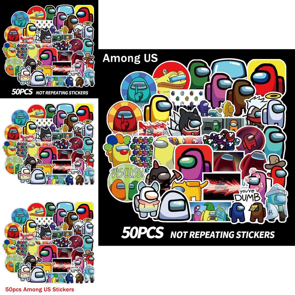 Game 50pcs Stickers Waterproof Pvc Luggage Laptop Mug Bikes Diy Decals