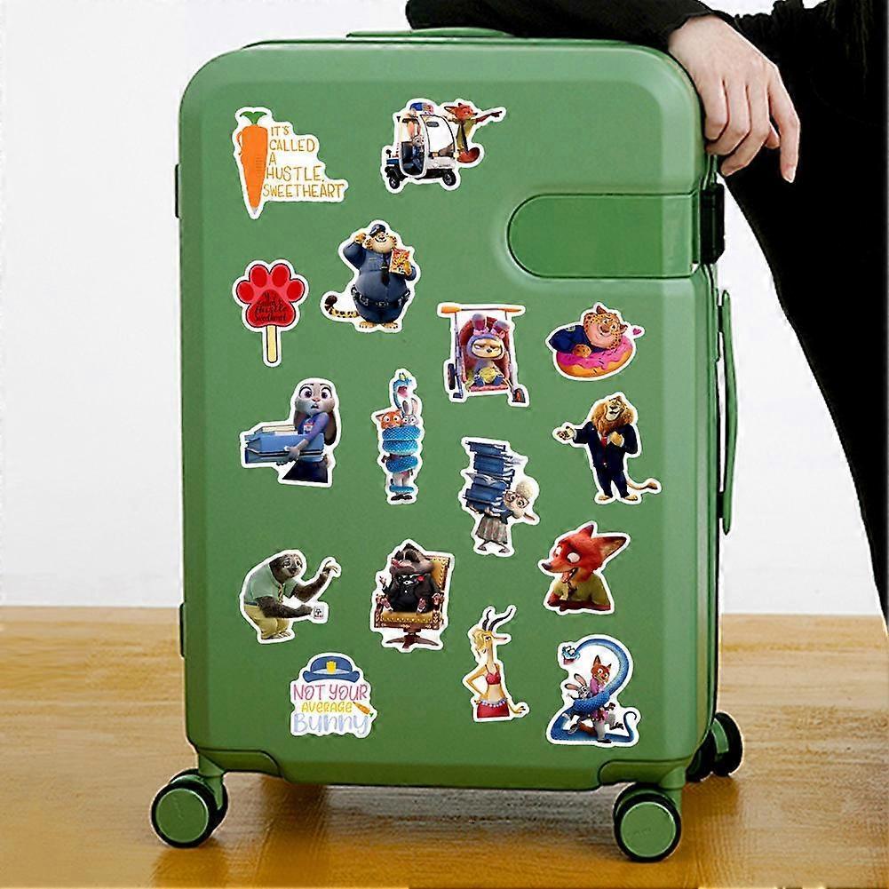 Zootopia 50 Blatt Sticker-Pack Judy Nick Wasserdicht Laptop Gepäck Aufkleber