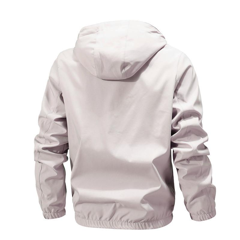 Veste Coupe-vent Légère à Manches Longues Décontractée d'Extérieur pour Homme