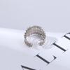 Hip-hop Copper Opening Adjustable Ring Female Finger Ring Korean Style Ring Rhinestone Ring