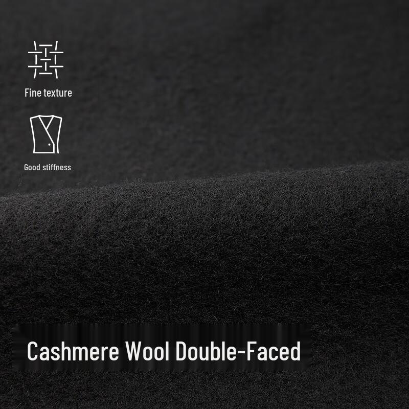 LESS 2025 Winter Double-Sided Long Wool Coat