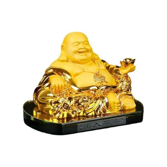 Felimoa Hotei-sama Buddha Statue, Seven Lucky Gods, Hotei-san, Hotei-son, Ornament, Amulet, Money Luck, Good Luck, Feng Shui Goods