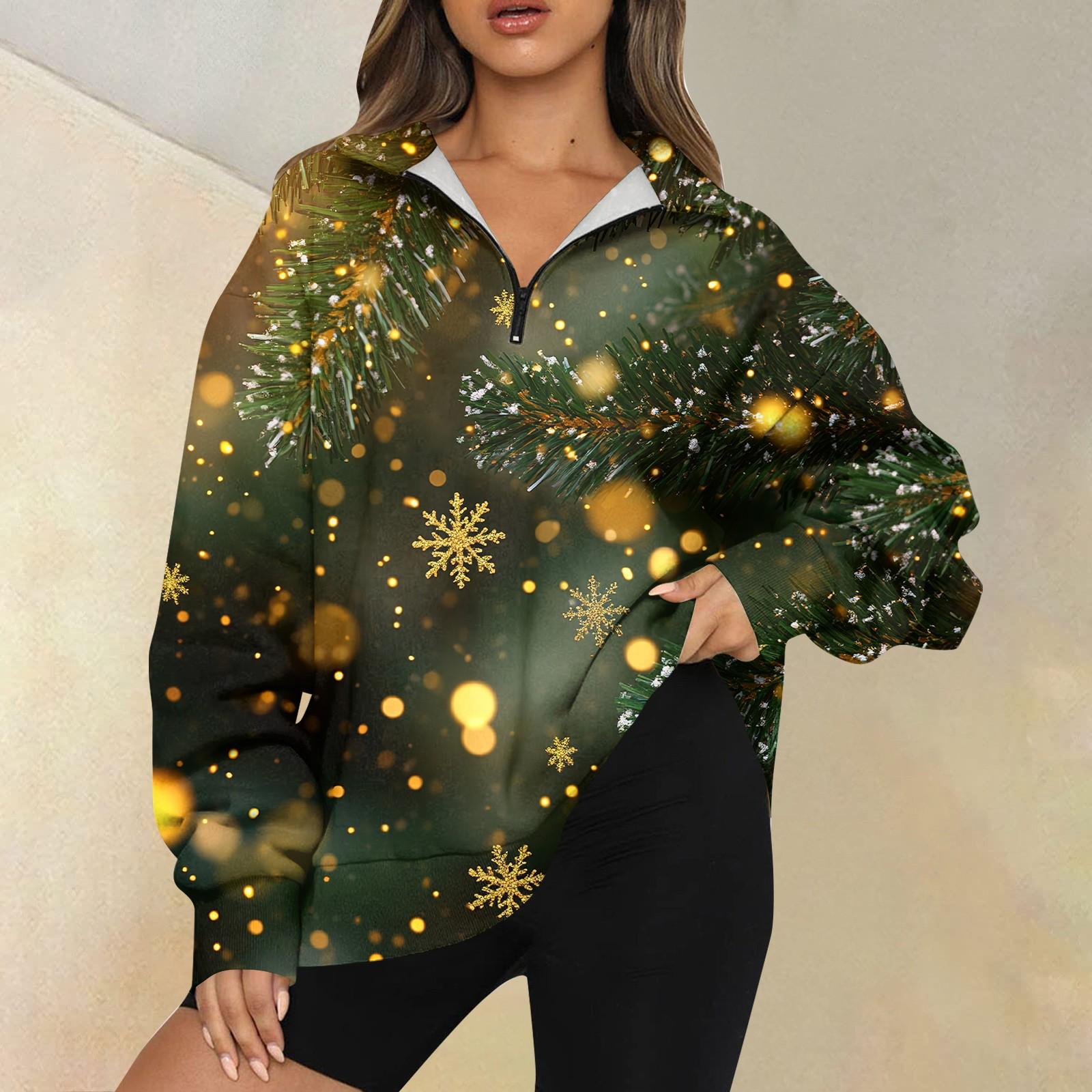 

Женская повседневная мода с длинным рукавом и принтом, свободный свитшот на молнии L