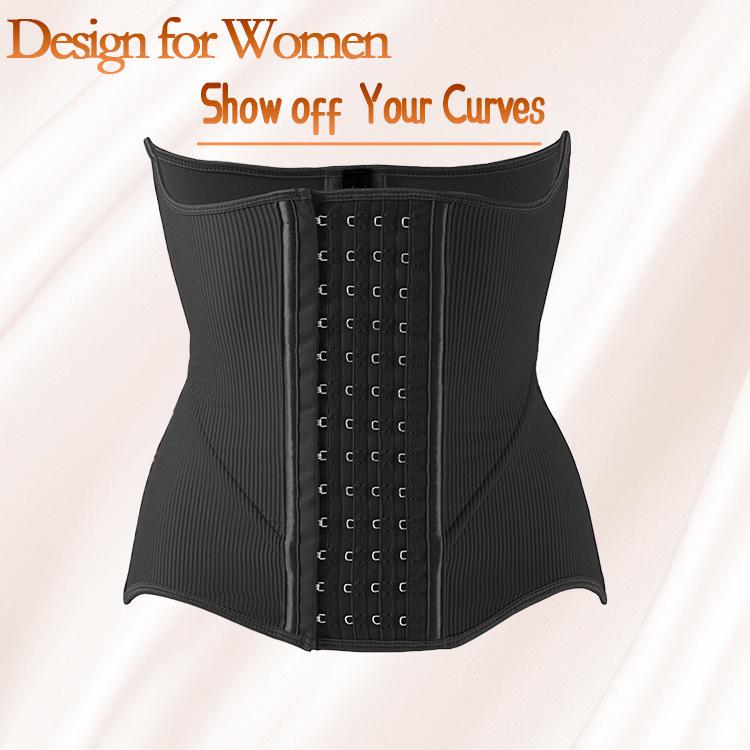 Luxurious Hourglass Waist Cincher: Abdominal Binder with Breast Support, 10 Steel Bones, 4 Rows, 13 Hooks for Postpartum Body Shaping.