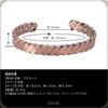 Magnetic Bracelet Open Bangle Red Copper Magnet Health Bracelet [ZIYMU] 6-Bead Men's type.A Zm-b-031
