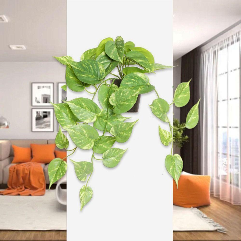 Green Simulated Green Vines Desktop Ornament Faux Grass Lifelike Artificial Plant  Wedding Party