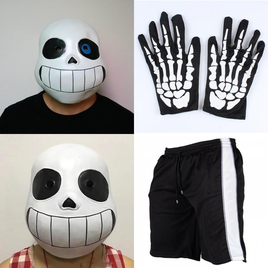 Stylish Game Undertale Sans Cosplay Costume Hoodie Set With Gloves And Stockings