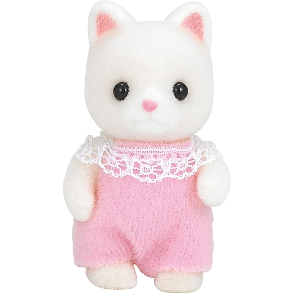 

Sylvanian Families Silk Cat Baby Doll Toy for Dollhouse ST Mark Certified Ages 3+