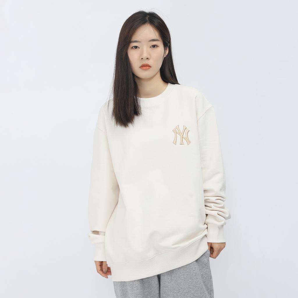 New MLB Sweatshirts Unisex Cream 3AMTEC114-50CRS