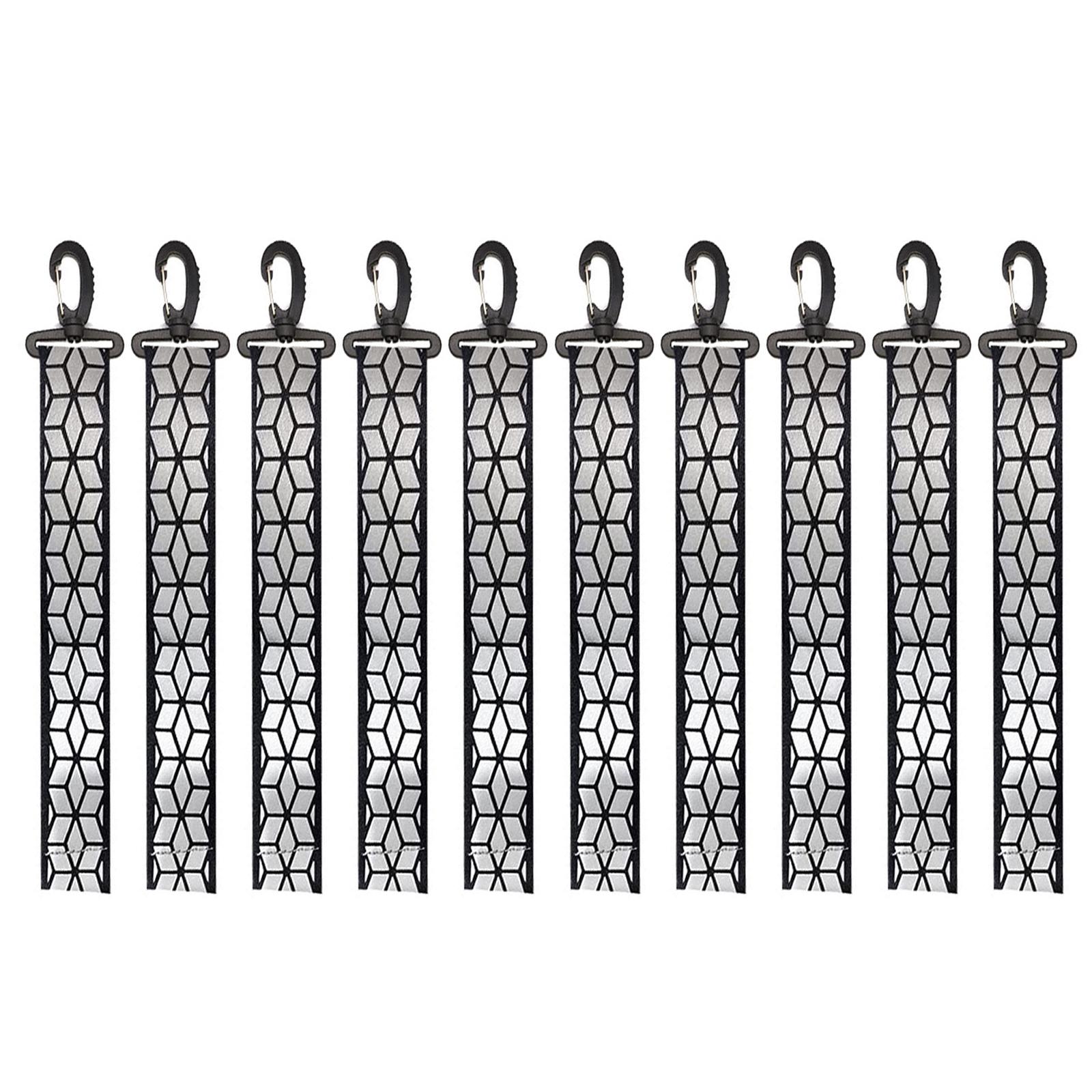 

Высокая видимость Безопасный светоотражающий брелок рюкзак подвеска светоотражатели для вещей взрослых детей безопасность ночная сумка для велоспорта чёрный