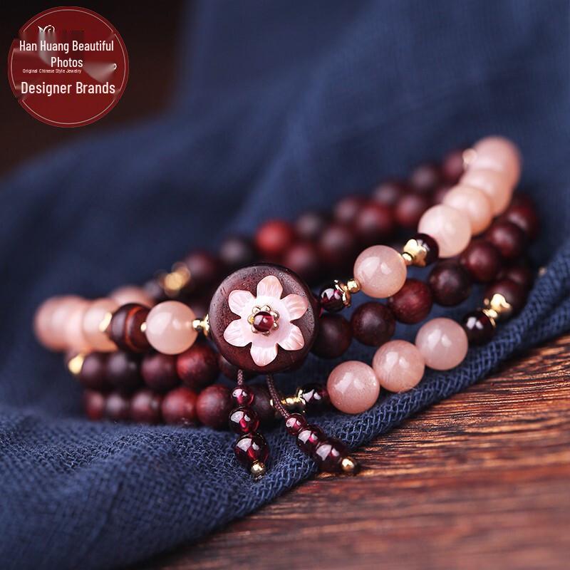Phoenix Nirvana Red Sandalwood Women's Multi-Wrap Bracelet