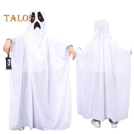 Children Halloween Cape Ghost Cosplay Haunted House Halloween Party Performance Costume Full-covered Adult Masquerade Poncho with Hood