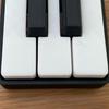 Llavero de Mini Piano, Clicker de Teclas de Piano, Piano Táctil Tocable Juguete para Aliviar el Estrés con Anilla Metálica, Teclas Clásicas Blanco y Negro para Amantes de la Música Y