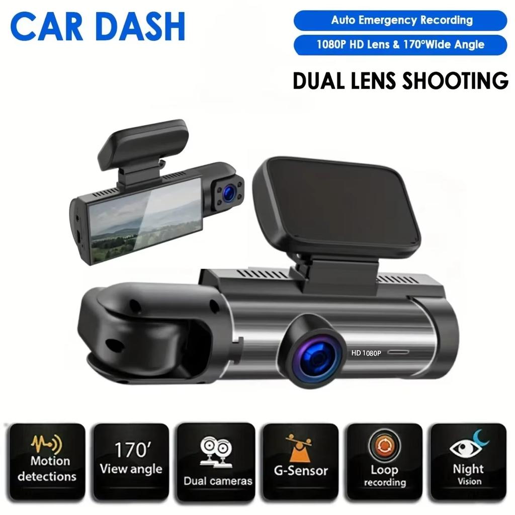 1440P HD WiFi Dash Cam for Car DVR Camera Video Recorder Black Box Auto Night Vision WDR Voice Control Wireless 24H Parking Mode