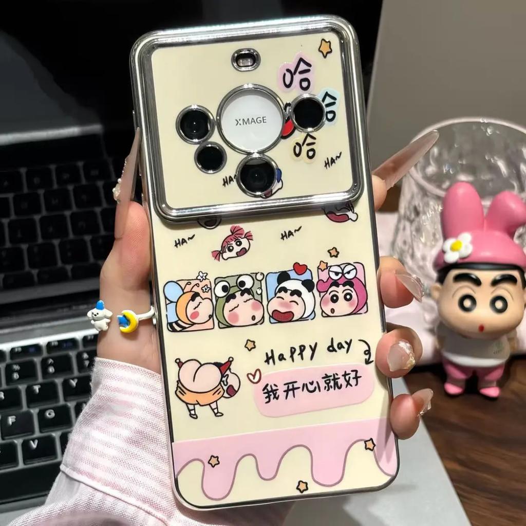 Happy is good, Xiaoxin is suitable for OPPORENO13/14 PRO phone cases, K10 window creative FINDX8 all-inclusive