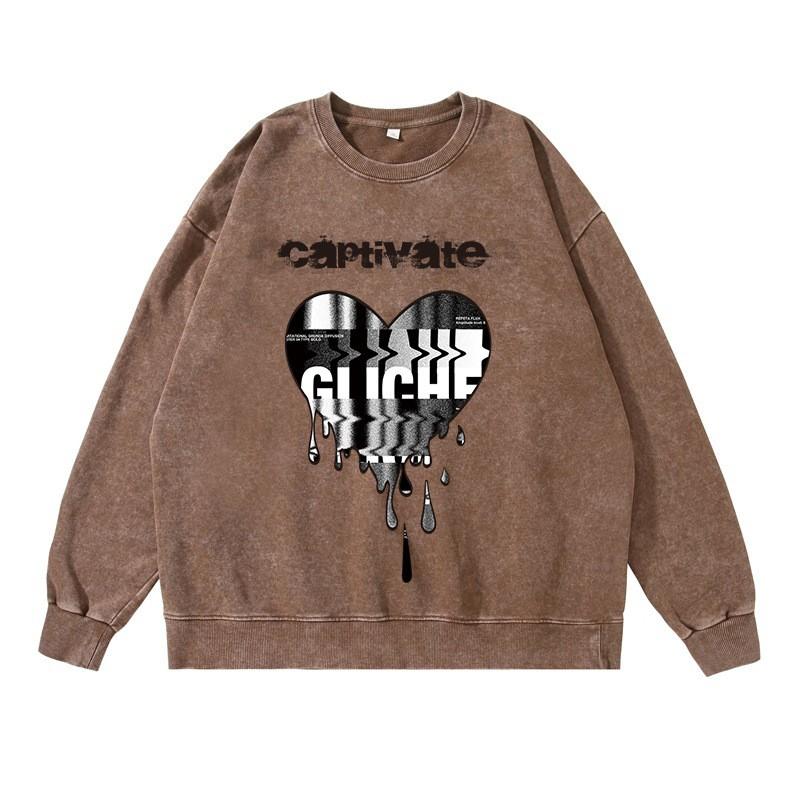 Vintage Sweatshirts Male Washed Cotton Sportswear Spring Autumn Pullovers Casual Hoodie Hip Hop Streetwers