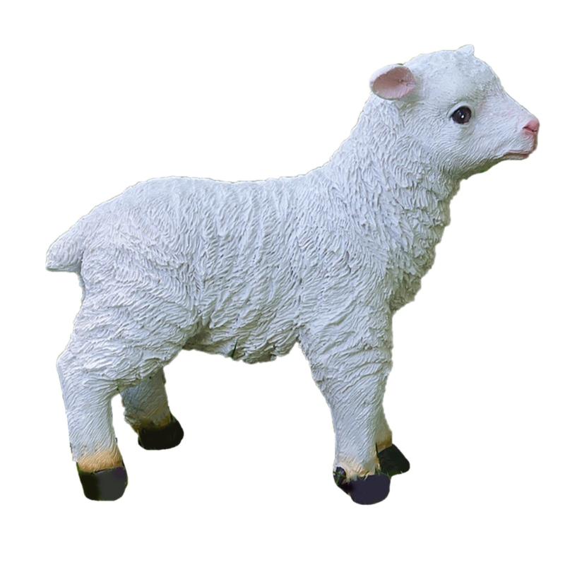 Detailed Small Resin Goat Figurine Multiple Poses Durability Lamb Statue Sheep Sculpture Ideal For Table top Shelf Display