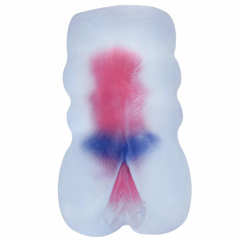 Demon Girl Transparent Blue Airplane Cup Male Inverted Model Forced Fake Vagina Famous Device Masturbation Device Adult Erotic Sex Products