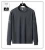Men's Air Cotton Plus Size Long Sleeve Round Neck Hoodie for Spring and Autumn Casual Running Sportswear
