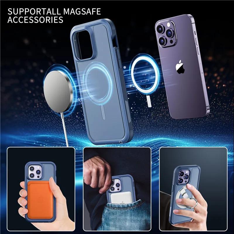Defender Series XT OttBox Case for IPhone 17 Pro Max 16 Plus 15 14 13 12 Cover Hybrid Heavy Strong Magnetic for MagSafe Enhanced Shockproof Phone Case