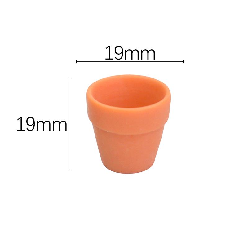 10Pcs Miniature Flower Resin Pots Clay Planter Terracotta Dollhouse Accessories Fairy Garden Pots Mini Flower Pots Planters