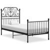 VidaXL Bed Frames Black Metal 90x200 Cm