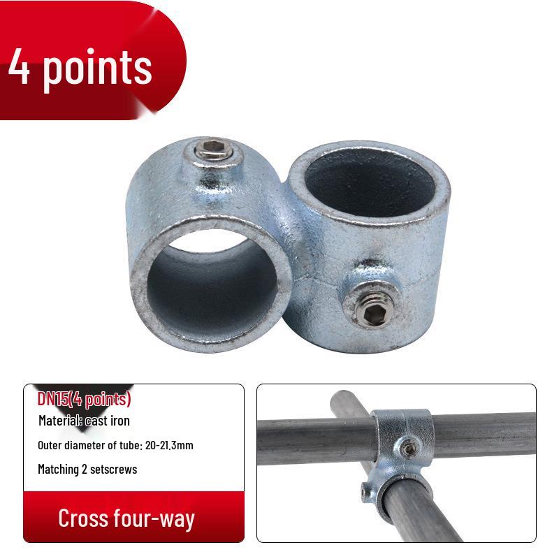 4/6-Point Galvanized Pipe Connectors: No-Weld Sunroom Shelf Couplings