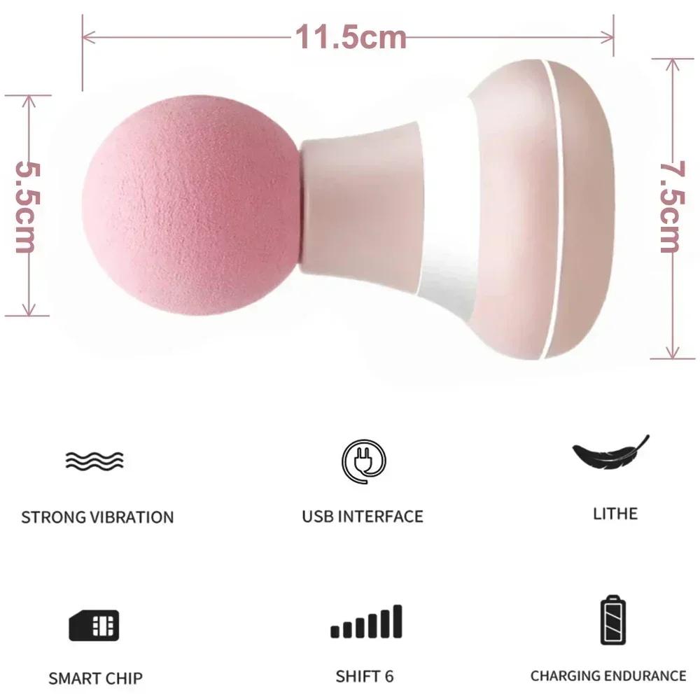 Handheld Muscle Massager Mini Massage Gun with 6 Adjustment Modes for Neck Shoulder and Back Massage to Relax the Body Massager