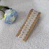 Rustic Style Burlap Rolls With Lace Natural Jute Jute Ribbon Vintage Style Sisal Lace Trim Burlap Ribbon Wedding Decoration