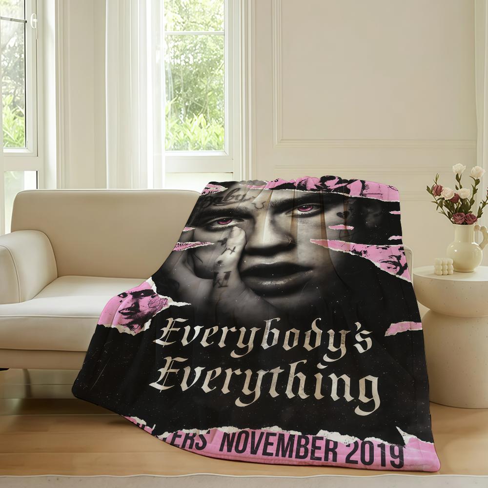 American rapper Lil Peeps Blanket For Sofa Office Bed Plane Travel Sleep Read Relax Camping Soft And Warm
