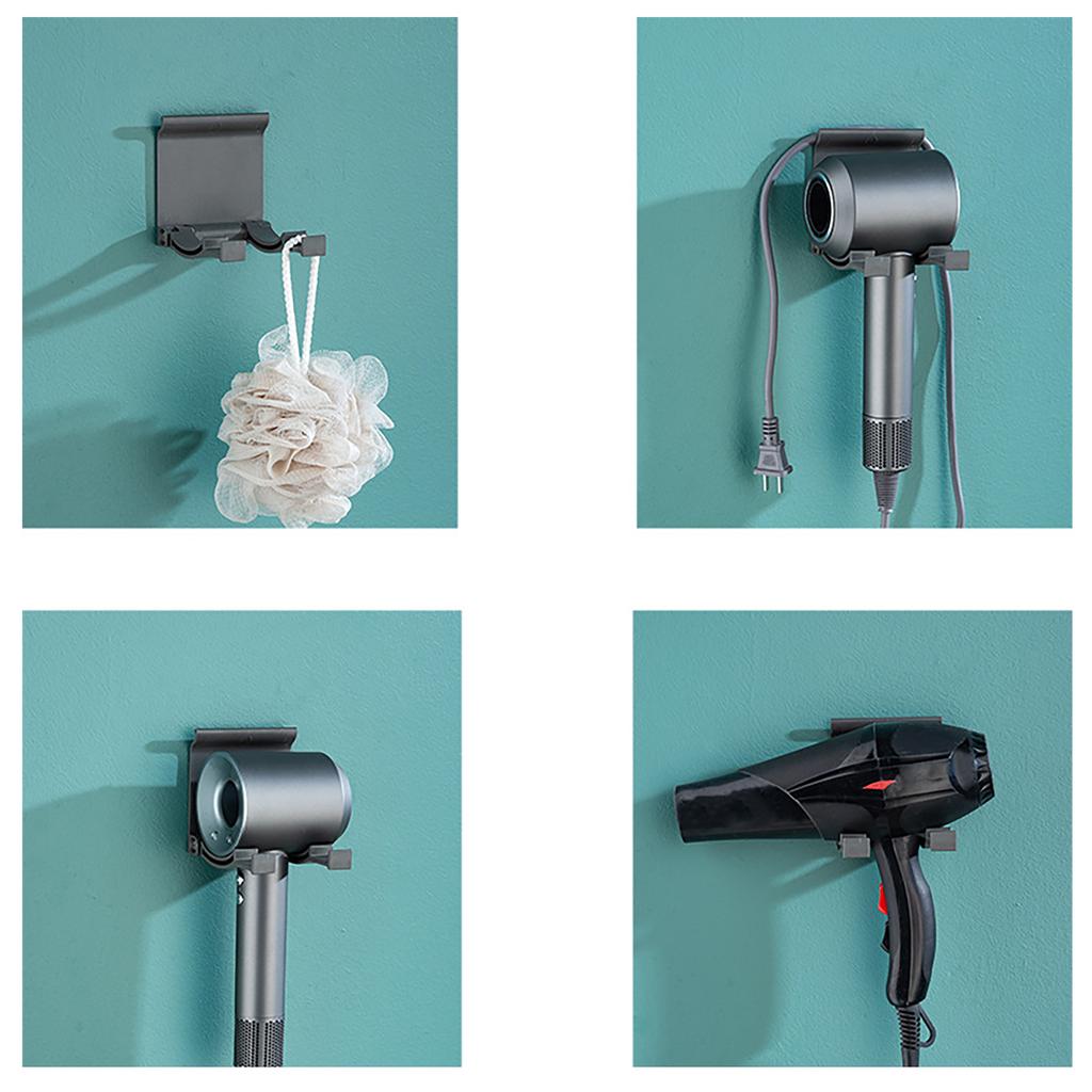 Compact Blow Dryer Stand Holder Lightweight Hair Dryer Storage Organizers Perfect For Home And On The Go Use