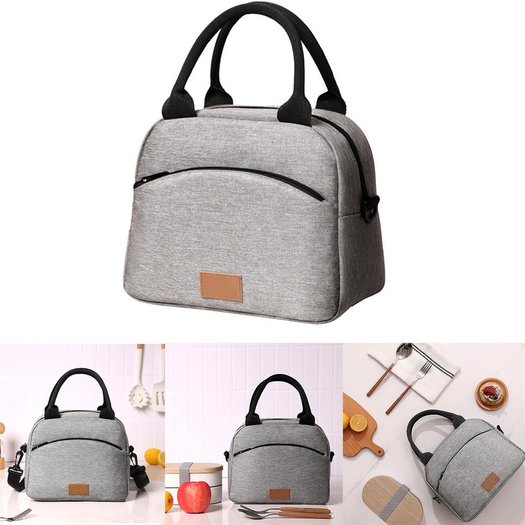 Insulated Lunch Bag Lunch Container for Office and Travel Spacious Half Round Design with Comfortable Carrying