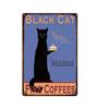 Retro Cat Party Metal Tin Sign  Decorative Kitchen Plaque Iron Painting for Restaurant Bar Pub Bonfire Wall Art  Home Decor