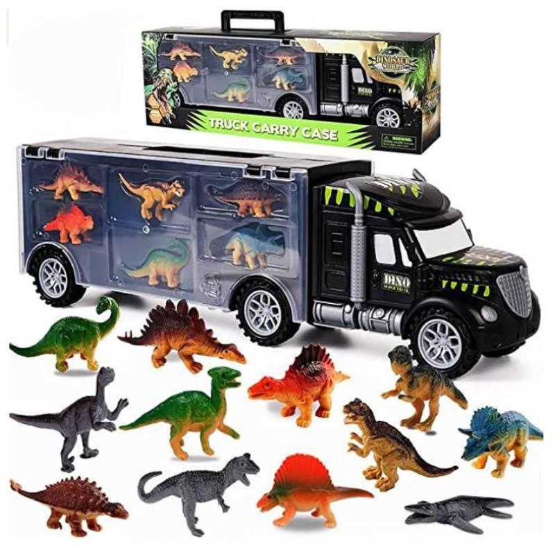 Caminhão de Transporte de Dinossauros Brinquedo Cabeça Grande e Contêiner Portátil Mais Vendido Transfronteiriço