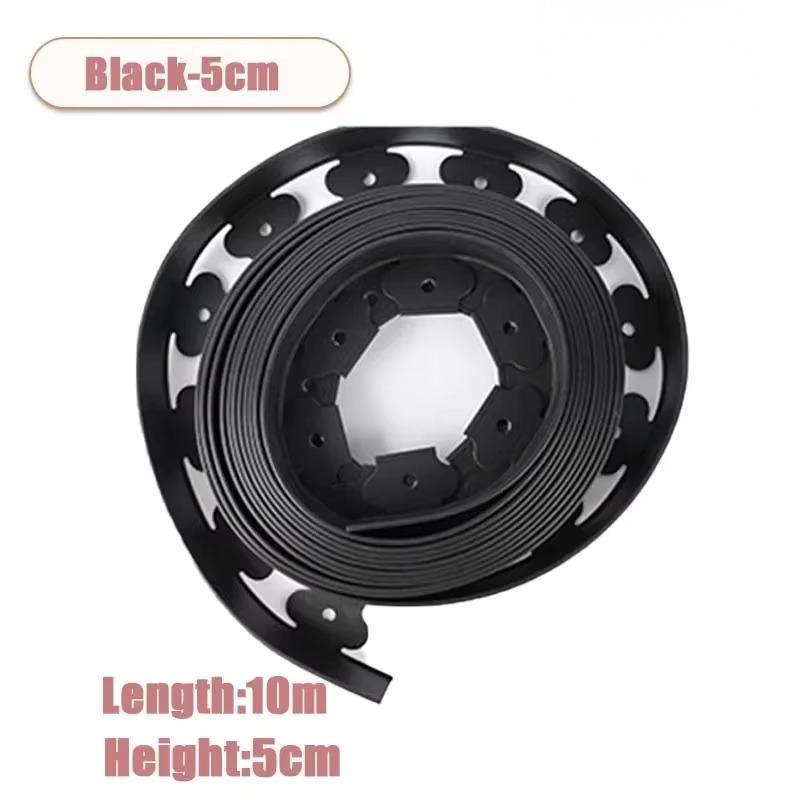 10M L Shaped Lawn Edging Heavy Duty Landscape Border for Grass Gravel Separation Pavement Edge Restraint DIY Garden Barrier