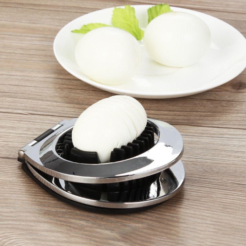 Ergonomic Handle Egg Slicer 2 In 1 Strawberry Cutter Kitchen Gadget Egg Cutter  Restaurant