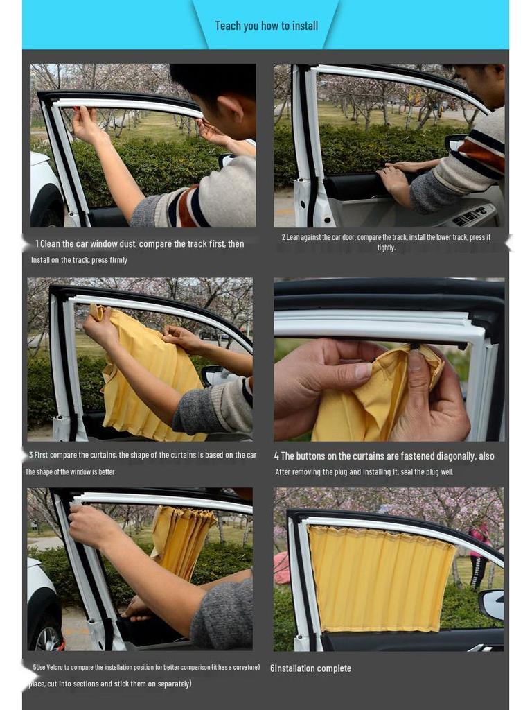 Custom Car Curtains & Sunshades: Heat Insulation, Sun Protection, Blackout Fabric