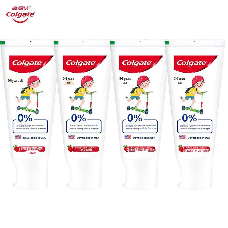 Colgate Kids Toothpaste, 3-5 Years, Natural Strawberry Flavor