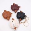 Yogodlns  Cute Cartoon Sheep Design Faux Leather Pendant Lightweight Portable Decor Charm for Travel Backpacks Handbags