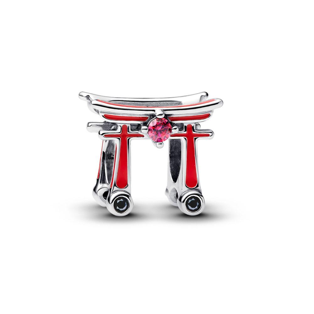 

New Red Rose Heart Shaped Bead Pendant Copper Suitable For European Original Bracelet Diy Exquisite Jewelry