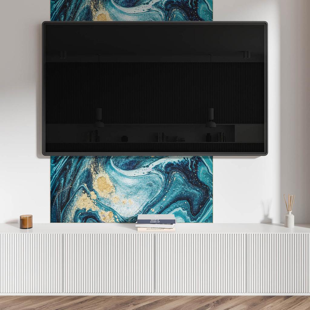 Dekoracyjny Panel Winylowy Samoprzylepny 100X50 Cm Abstrakcyjny Wzór Żywicy