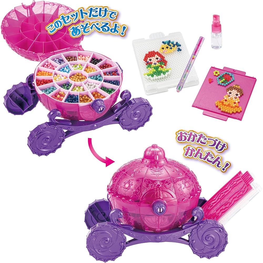 EPOCH Aquabeads Disney Princess Sparkling Jewelry Set Character Making Toy for Ages 6 and Up