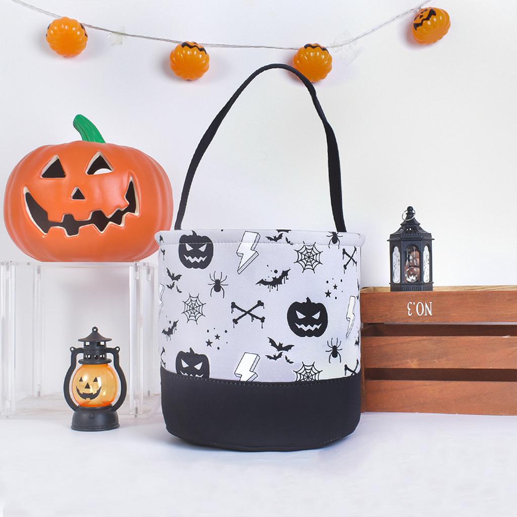 Halloween Candy Basket Halloween Candy Buckets Bag Halloween Trick Or Bags Tote Gift Bags