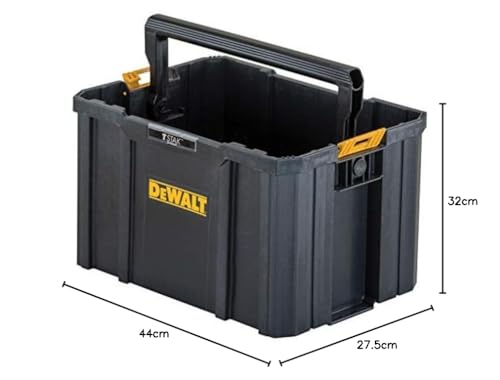 DeWalt TSTAK Milk Box Tool Box, Storage Case, Easy To Carry, Long Handle, Stackable Storage, DWST17809
