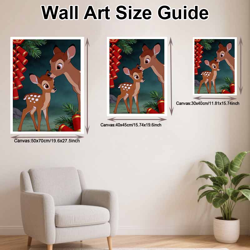 Disney Diamond Art Painting Kit 5D Bambi Diamond Painting Dot Art Kit Home Wall Decor for Adults and Beginner