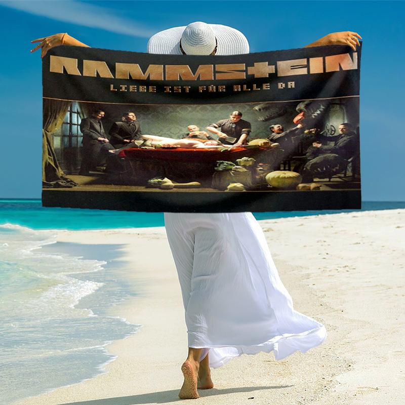 Till Lindemann, Lead Singer of the German Heavy Metal Rock Band Rammstein, Outdoor Camping Vacation Swimming Beach Scarf Decorative Blanket F12