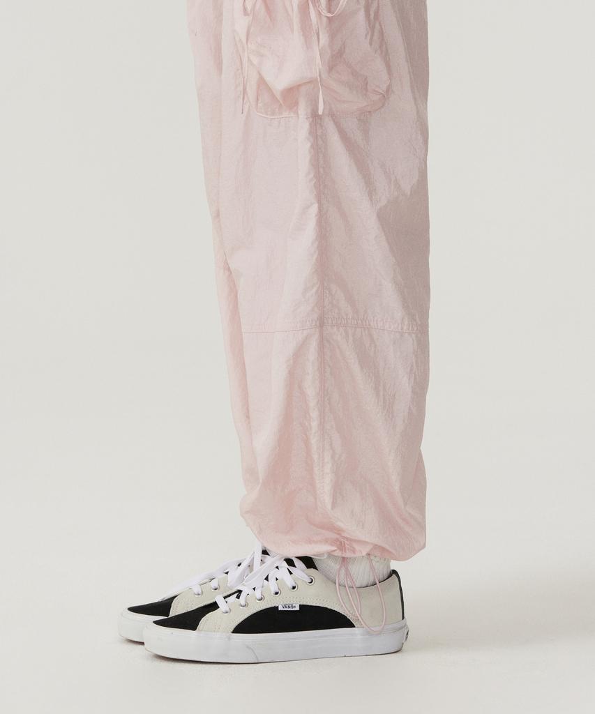 COVERNAT WOMAN String Fluid Cargo Pants Light Pink
