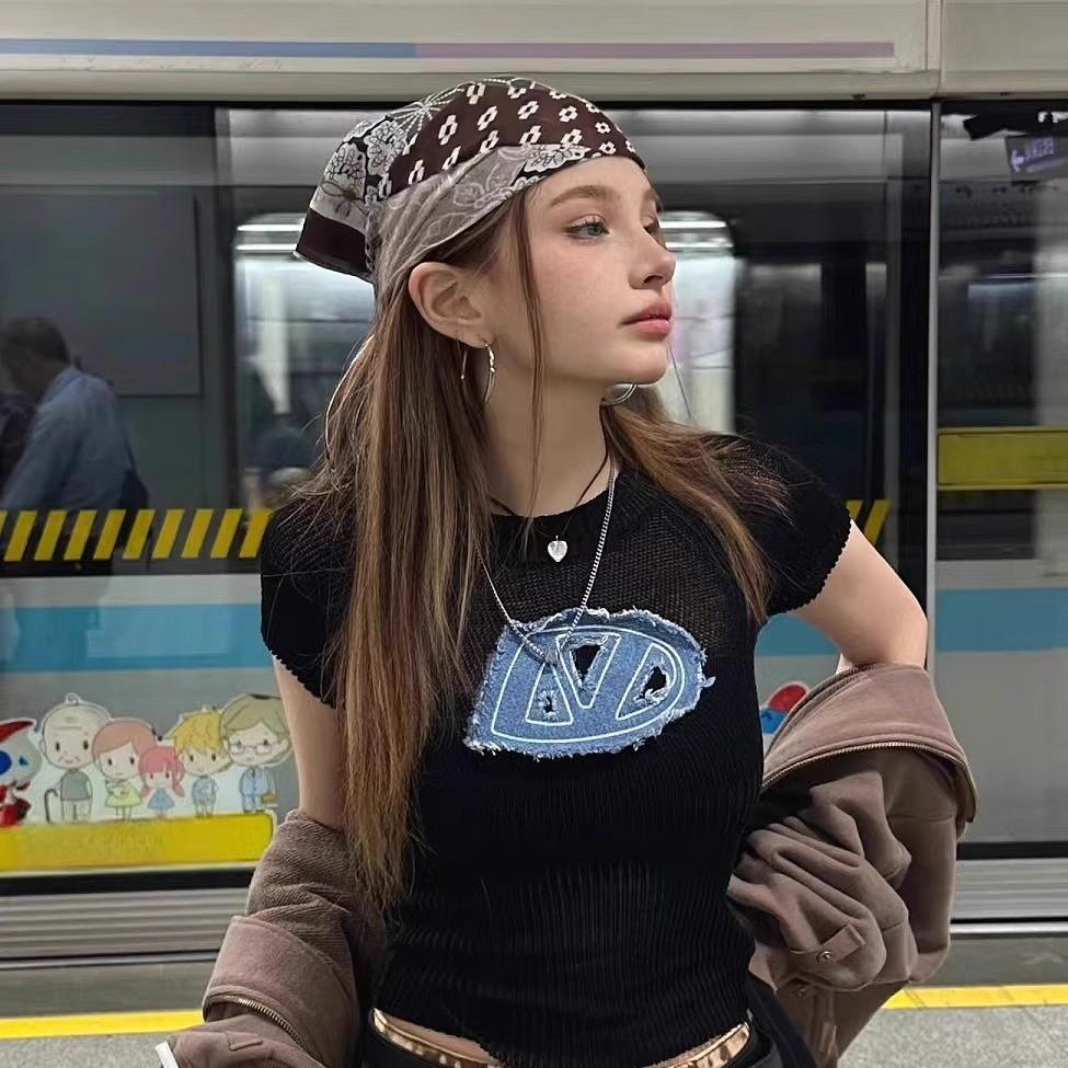 Vintage American Style Headscarf For Street Dance And Photo Shoots Summer Fashion Accessory