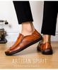 Spring 2020 Men's Large Size Leather Driving Moccasins - Retro Business Casual Shoes