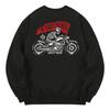 KAN6312 Kmb0148 Choppers Fleece-Lined Sweatshirt - Black